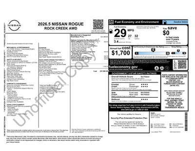 2026 Nissan Rogue Rock Creek®
