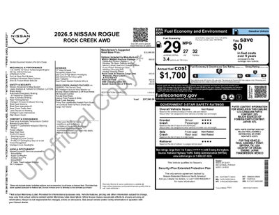 2026 Nissan Rogue Rock Creek
