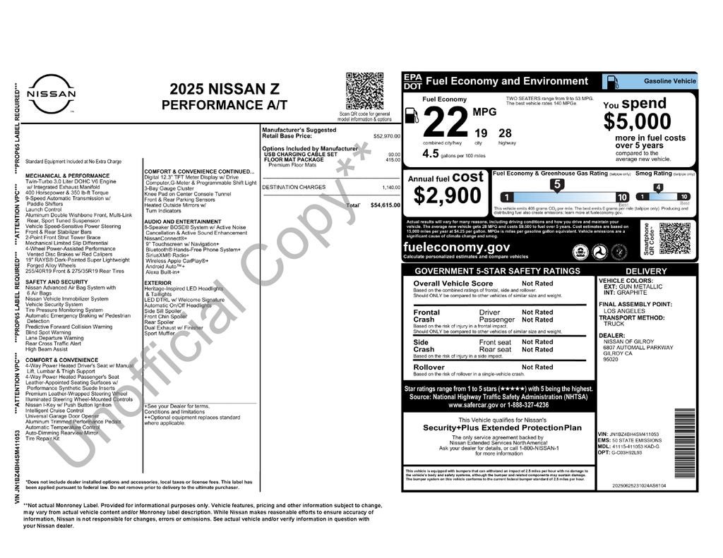 2025 Nissan Z Performance