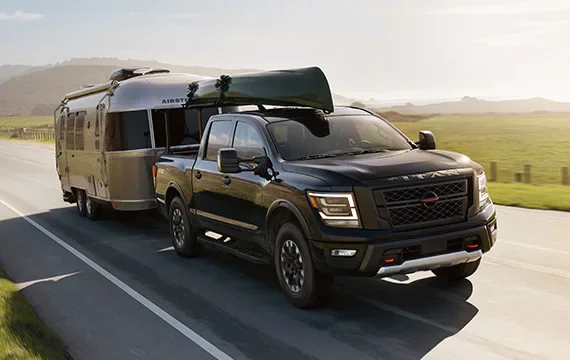 2022 Nissan TITAN towing airstream | Nissan of Gilroy in Gilroy CA