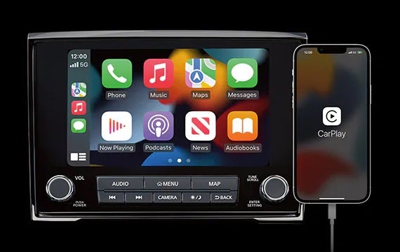 Stay connected with a standard 8" touch-screen display 2023 Nissan Titan | Nissan of Gilroy in Gilroy CA