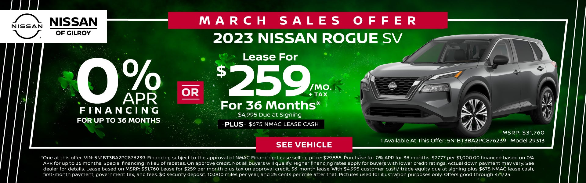 2023 Nissan Rogue SV March Special!